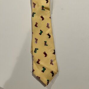 NWT Talbots Kids Yellow Tie with Colorful Stockings